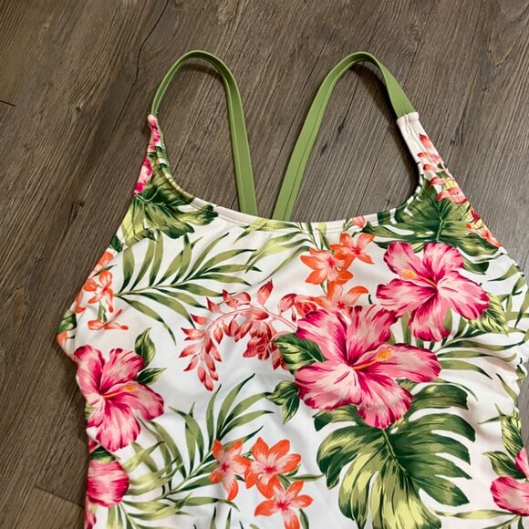 Hurley One Piece Floral Swim Suite, Women's size Small - Picture 3 of 8